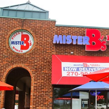 Mister B's Pizza & Wings logo